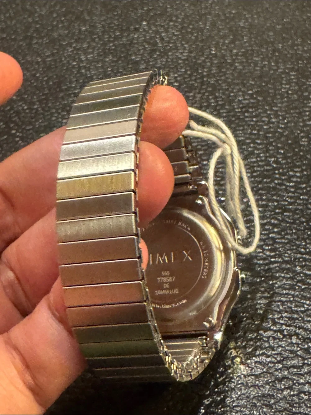 Timex Indiglo Digital Watch - Silver with Black Dial
